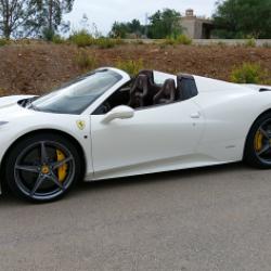 Luxury car rental Ferrari in Malaga airport